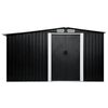 vidaXL Garden Shed with Sliding Doors Anthracite 329.5x312x178 cm Steel