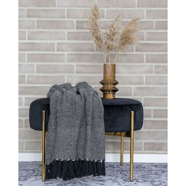 House Nordic Pouf Evie Black