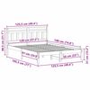 vidaXL Bed Frame White 120 x 190 cm Solid Pine Wood