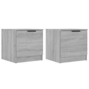 vidaXL Bedside Cabinets 2 pcs Grey Sonoma 40x39x40 cm