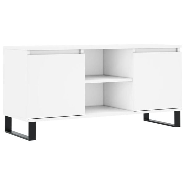 vidaXL TV Cabinet White 104x35x50 cm Engineered Wood