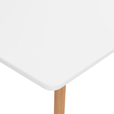 vidaXL Dining Table White 120x60x75 cm Metal