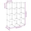 vidaXL Storage Cube Organiser with 12 Cubes Transparent PP