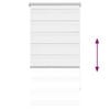 vidaXL Zebra blind 80.9x150 cm Fabric Width 76.7 cm white