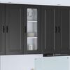 vidaXL Kitchen Cabinet Kalmar Black 40 x 31 x 100 cm Engineered Wood