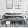 vidaXL Metal Bed Frame without Mattress Black 193x203cm