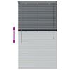 vidaXL Venetian Blinds Manual Dark Grey 130 x 75 cm Aluminium