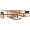 vidaXL Outdoor Sofa Set 5 pcs Natural Solid Acacia Wood