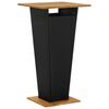 vidaXL Bar Table | Black | PE Rattan | Medium | Bar Table | Square | Modern