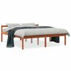 vidaXL Senior Bed without Mattress Wax Brown 160x200cm Solid Wood Pine