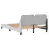 vidaXL Bed Frame without Mattress "Zadar" White 140x200 cm Faux Leather