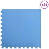 vidaXL Puzzle Exercise Mats 24 pcs Blue 8.64 ㎡ EVA Foam