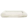 vidaXL Dog Cushion with Pillows Beige 135x110x23 cm Oxford Fabric
