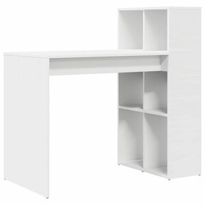 vidaXL Desk White Engineered Wood 108 x 55 x 103.5 cm