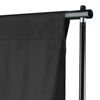 vidaXL Backdrop Cotton without Stand Black 300x300 cm