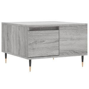 vidaXL Coffee Table Grey Sonoma 55x55x36.5 cm Engineered Wood