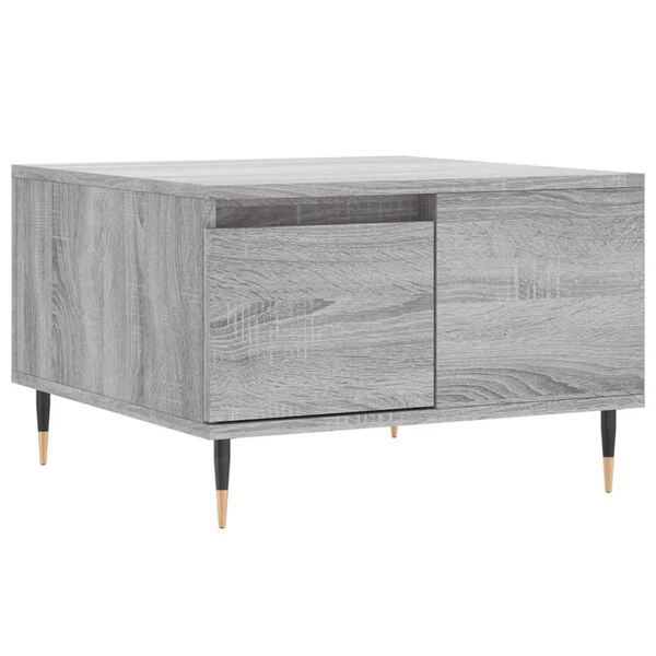 vidaXL Coffee Table Grey Sonoma 55x55x36.5 cm Engineered Wood