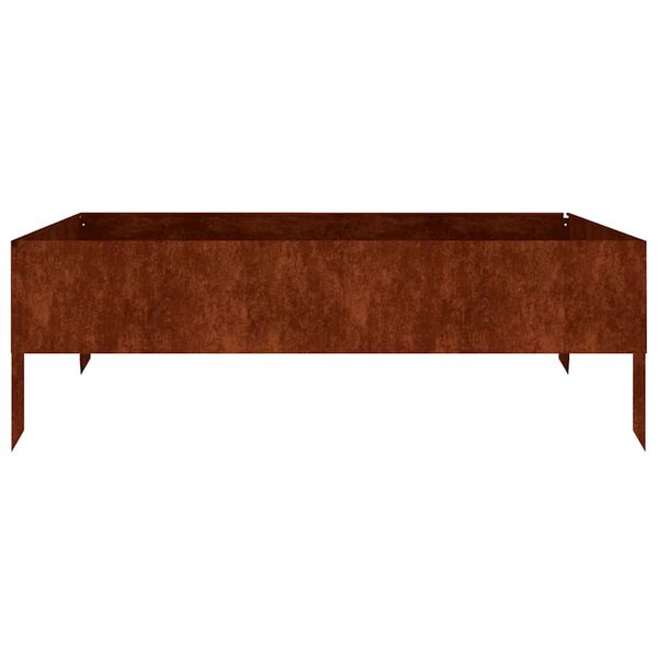 vidaXL Garden Raised Bed 100x100x33.5 cm Corten Steel