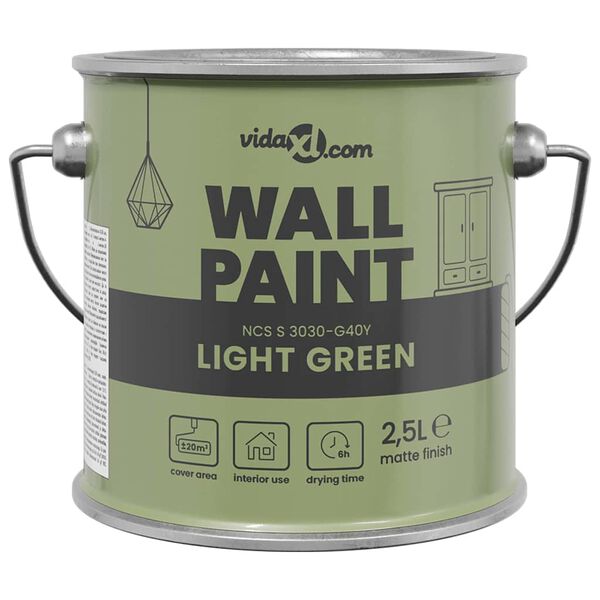 vidaXL Wall Paint Green 16.5 x 16.5 x 15.9 cm Wall Print
