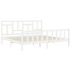 vidaXL Bed Frame without Mattress White 200x200 cm Solid Wood Pine