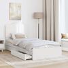 vidaXL Storage Bed with Headboard White 75 x 190 cm Engineered Wood