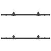 vidaXL Sliding Door Hardware Kit 152,5 cm Steel Black