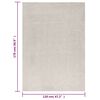 vidaXL Shaggy Rug High Pile Cream 120x170 cm
