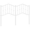 vidaXL Metal Replace Headboard White 140 cm