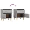 vidaXL Bedside Cabinets 2 pcs Grey Sonoma 40x35x50 cm