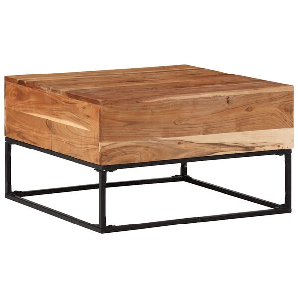 vidaXL Coffee Table 68x68x41 cm Solid Acacia Wood