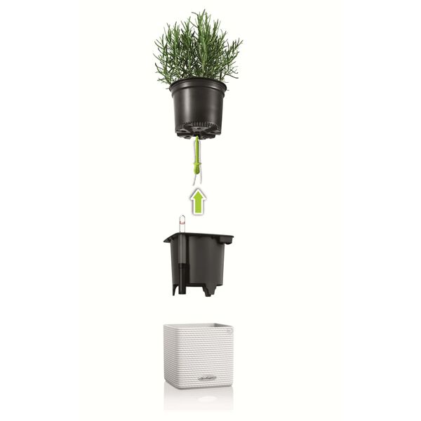 LECHUZA Planters 3 pcs Green Wall Home Kit White