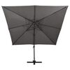 vidaXL Cantilever Garden Parasol with Double Top 300x300 cm Anthracite