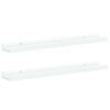 vidaXL Picture Frame Ledge Shelves 2 pcs White 60x9x3 cm MDF