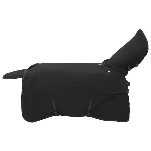 vidaXL Horse Blanket Full Black 165 cm Polyester