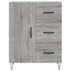vidaXL Highboard Grey Sonoma 69.5x34x180 cm Engineered Wood