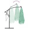 vidaXL Garden Parasol with Steel Pole Green 290x290x238 cm