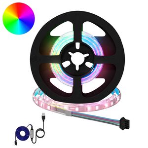 vidaXL LED Strip 4 pcs Black and Transparent 40 x 0.8 x 0.3 cm