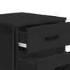 vidaXL Bedside Cabinets 2 pcs Black 40x30x40 cm Engineered Wood