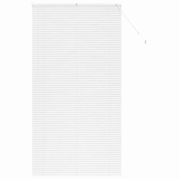 vidaXL Venetian Blinds Height Adjustable White 220 x 120 cm Aluminium