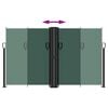 vidaXL Retractable Side Awning Dark Green 140x1000 cm