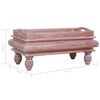 vidaXL Coffee Table Brown 90x50x40 cm Solid Mahogany Wood
