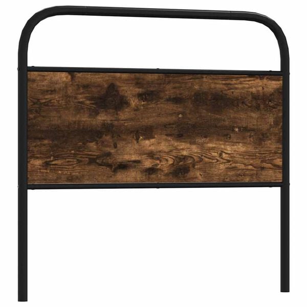 vidaXL Replace Headboard Smoked Oak 107 cm Steel and Engineered Wood