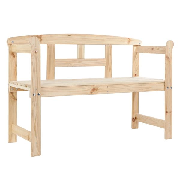 HI Friesen Bench Pine Wood Natural