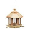 HI Hanging Bird Feeder House-shaped 26x27 cm Natural