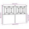 vidaXL Metal Replace Headboard Black 140 cm