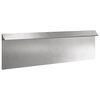 vidaXL Snail Fence 16 pcs 100 x 3.5 x 25 cm Stainless Steel Silver