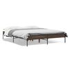 vidaXL Bed Frame without Mattress Brown Oak 150x200 cm