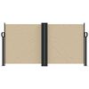 vidaXL Retractable Side Awning Beige 120x1000 cm