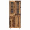 vidaXL Highboard 2 pcs Old Wood Engineered Wood