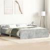 vidaXL Bed Frame without Mattress Concrete Grey 120x200 cm